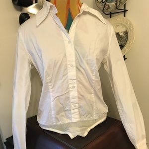 BODY by Victoria long-sleeve bodysuit blouse
